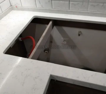 Вырез столешницы под мойку 6