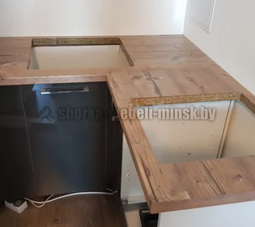 Вырез столешницы под мойку 8